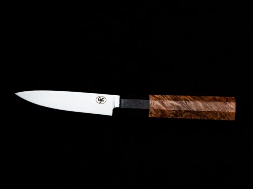 4" Stainless Steel Petty with Wenge/Curly Maple Handle