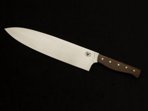 9" Stainless Steel Chef Knife with Oak Handle