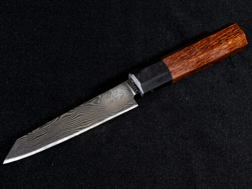 4" Oak Damascus Petty Knife