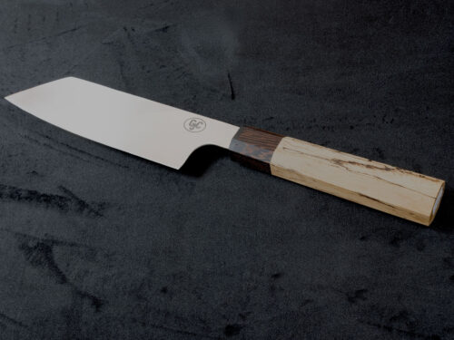 7" Bunka in Stainless Steel with Wenge/Spalted Tamarind Handle